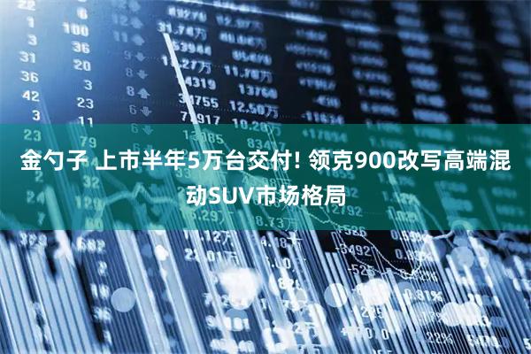 金勺子 上市半年5万台交付! 领克900改写高端混动SUV市场格局