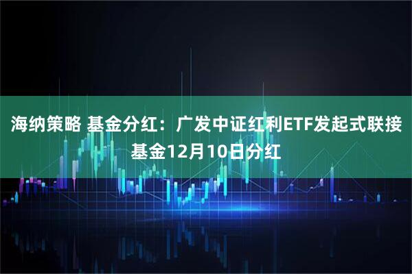 海纳策略 基金分红：广发中证红利ETF发起式联接基金12月10日分红